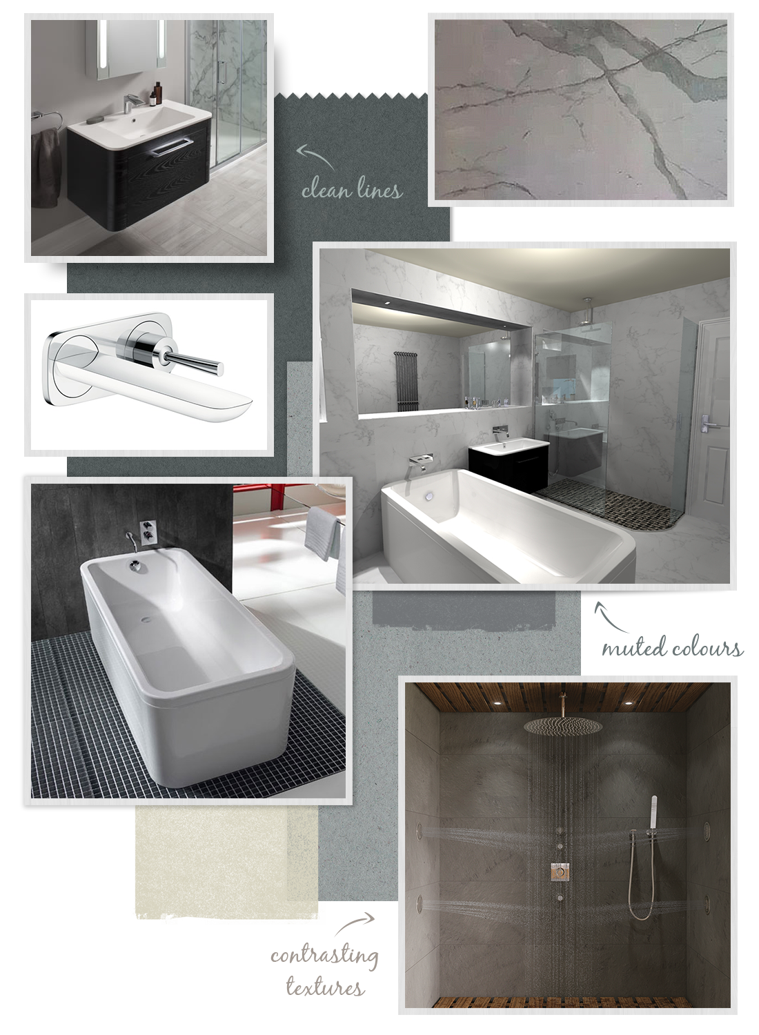 Spinks Interiors | Marble & Mirror Bathroom Inspiration